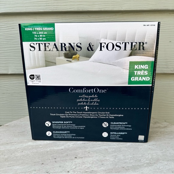 Stearns & Foster Other - Stearns & Foster Comfort One Mattress Pad Protector NIB King